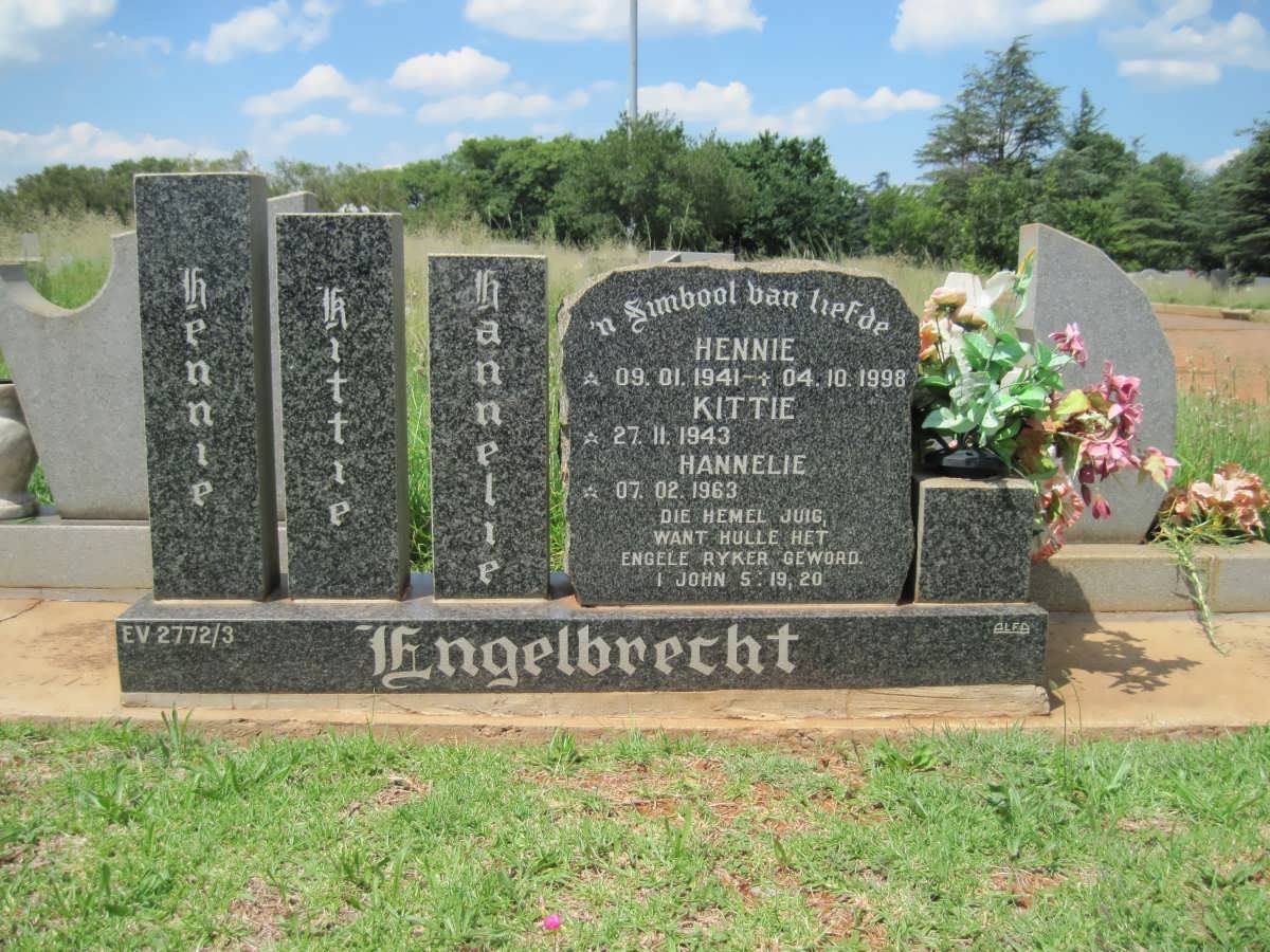 ENGELBRECHT Hennie 1941-1998 &amp; Kittie 1943- :: ENGELBRECHT Hannelie 1963-