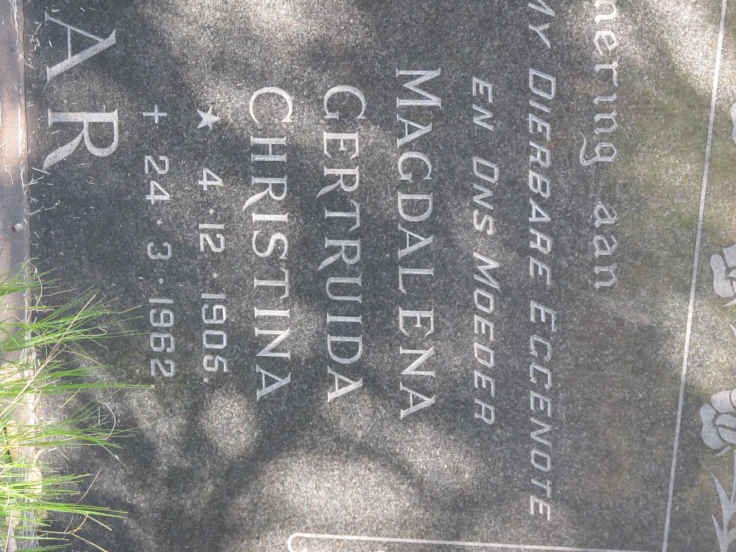 EDGAR Jacob Hermanus 1898-1969 &amp; Magdalena Gertruida Christina 1905-1962