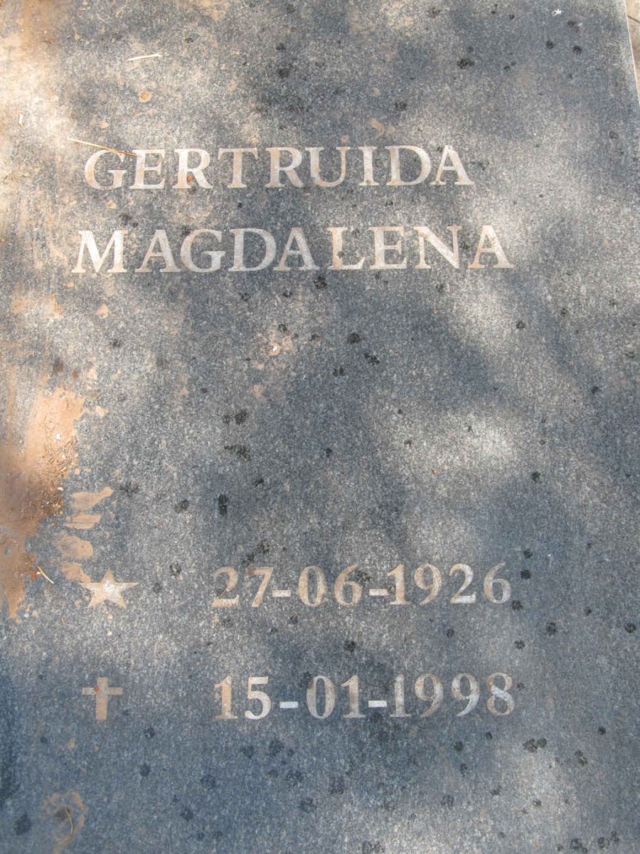 ELS Christiaan Philippus 1918-1998 &amp; Gertruida Magdalena 1926-1998