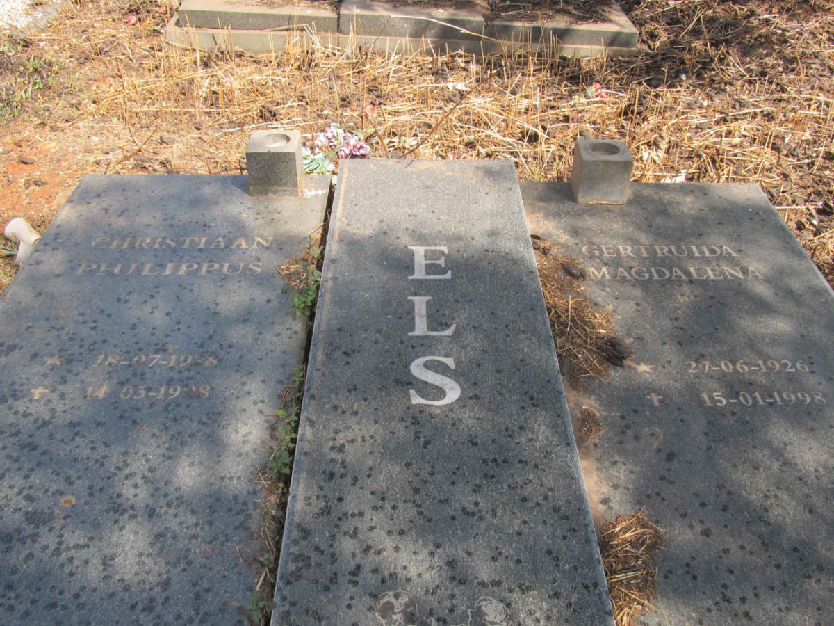ELS Christiaan Philippus 1918-1998 &amp; Gertruida Magdalena 1926-1998