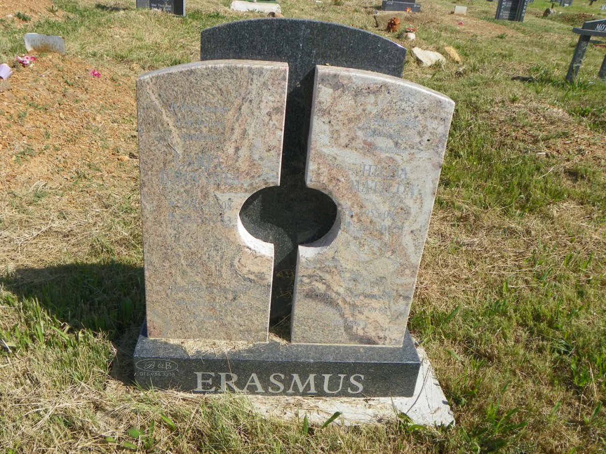 ERASMUS Carel Johannes 1952-2015 &amp; Hilda Matilda 1955-2016