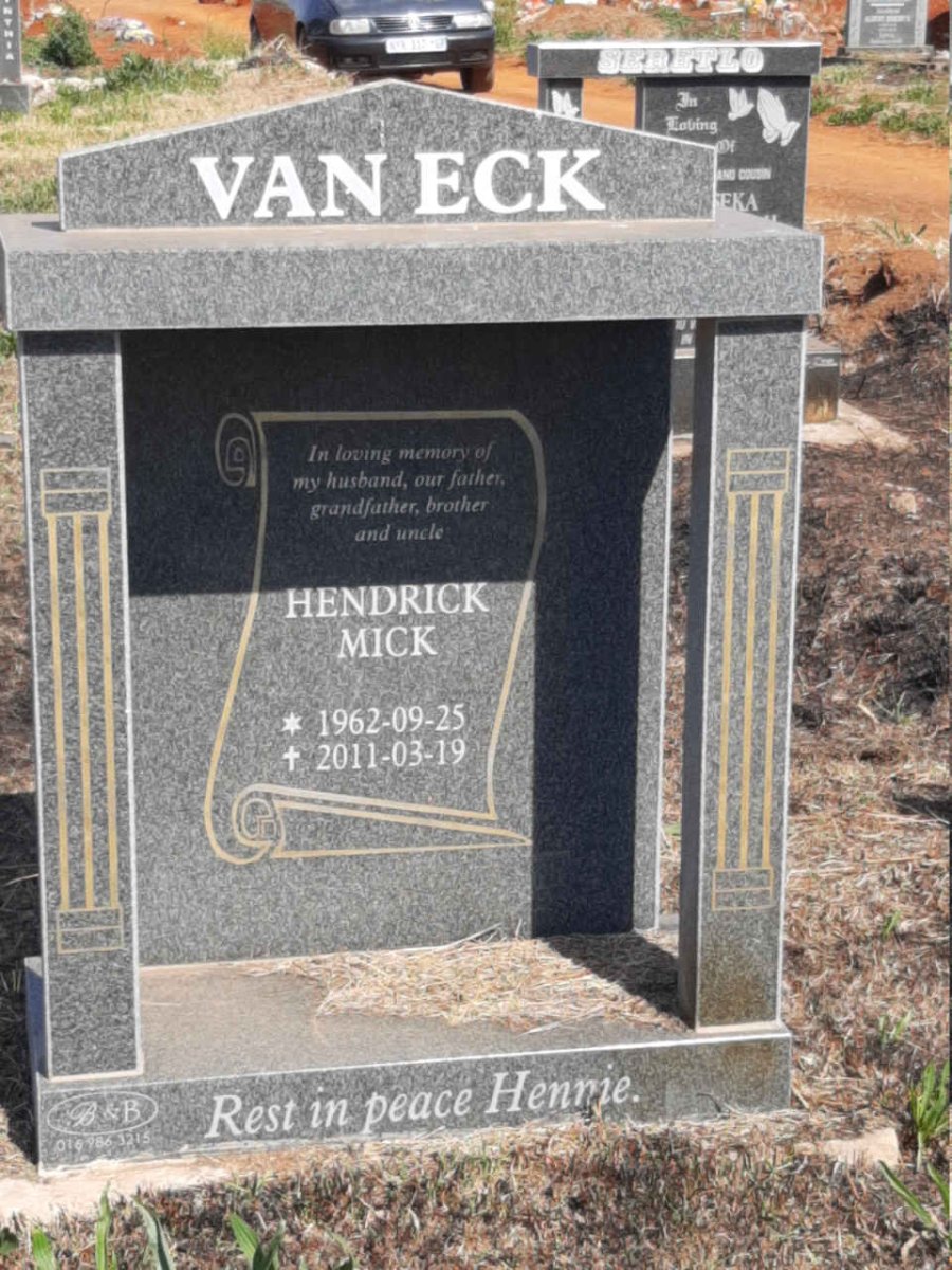 ECK Hendrick Mick, van 1962-2011
