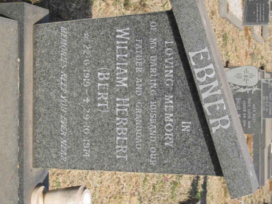 EBNER William Herbert 1919-1974