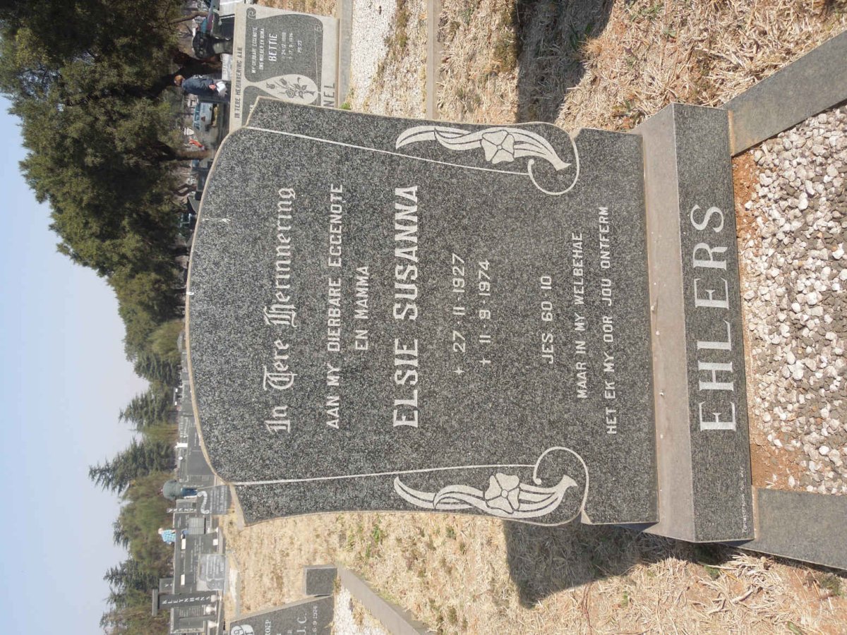 EHLERS Elsie Susanna 1927-1974