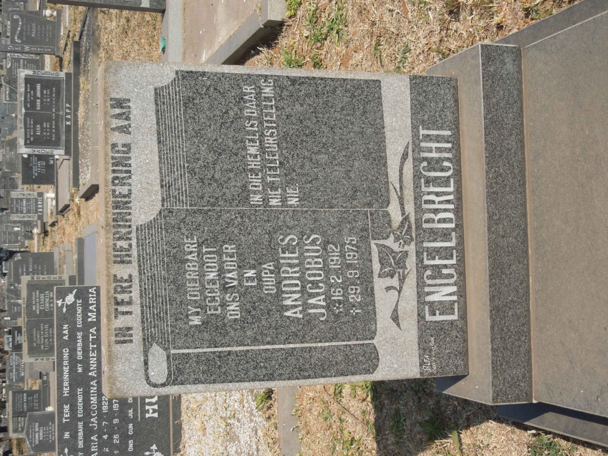 ENGELBRECHT Andries Jacobus 1912-1975