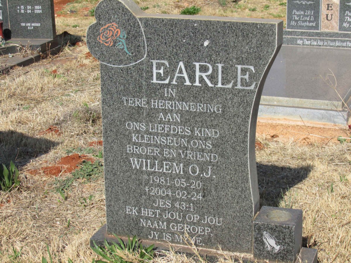EARLE Willem O.J. 1981-2004
