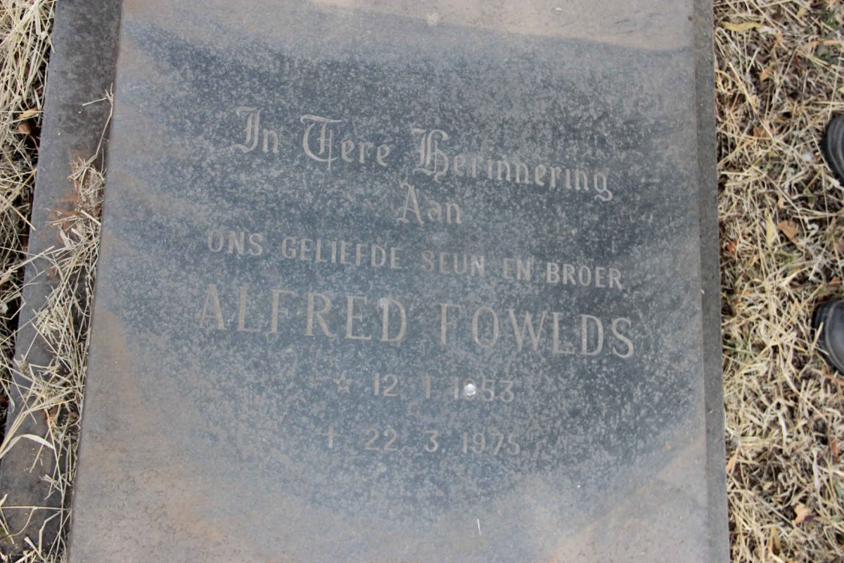 FOWLDS Alfred 1953-1975