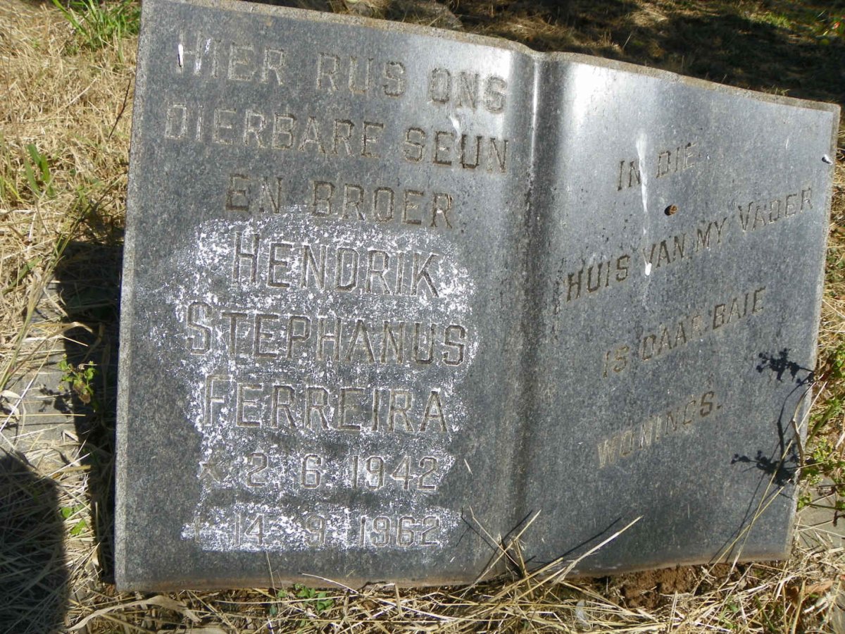 FERREIRA Hendrik Stephanus 1942-1962