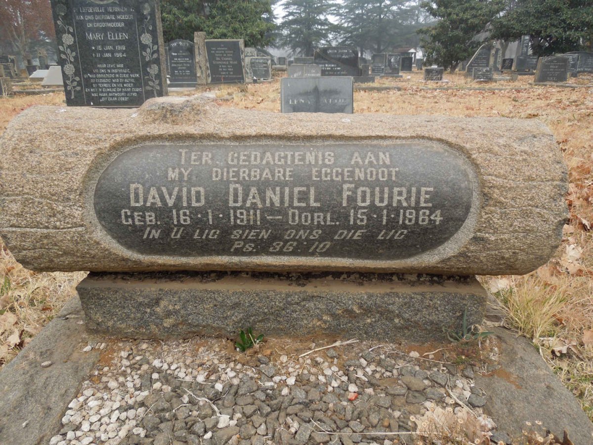 FOURIE  David Daniel 1911-1964