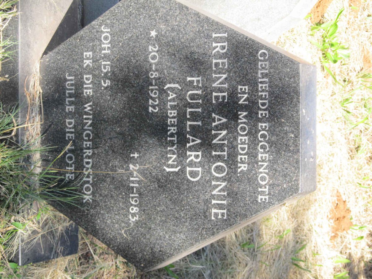 FULLARD Irene Antonie nee ALBERTYN 1922-1983