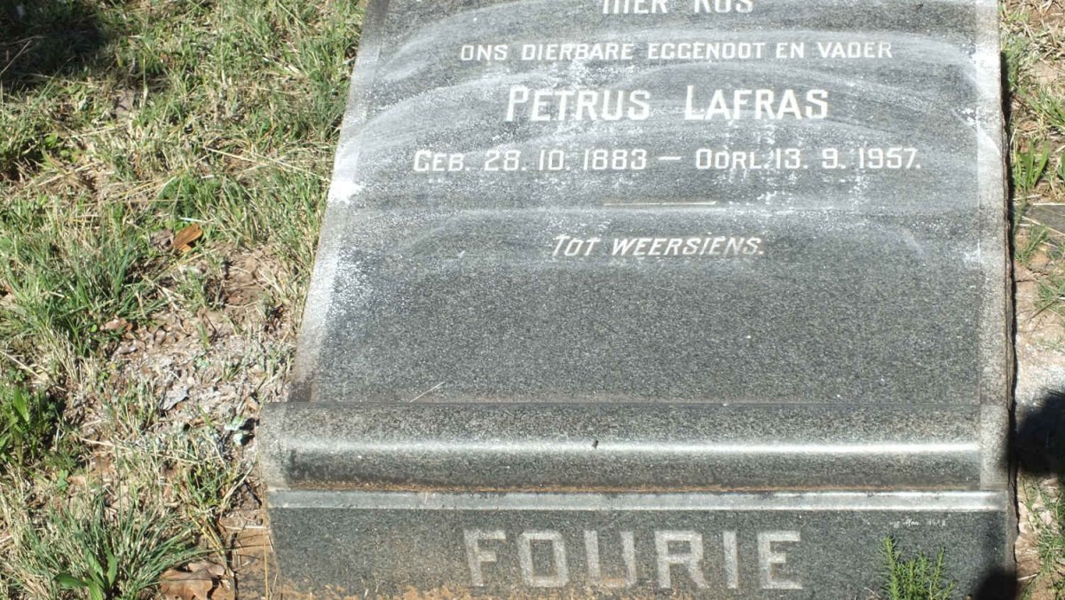 FOURIE Petrus Lafras 1883-1957
