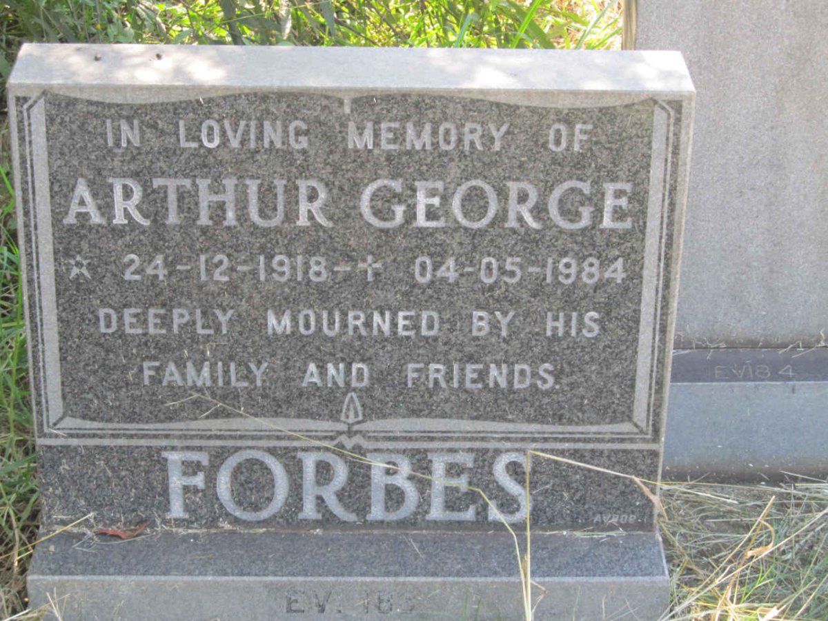FORBES Arthur George 1918-1984