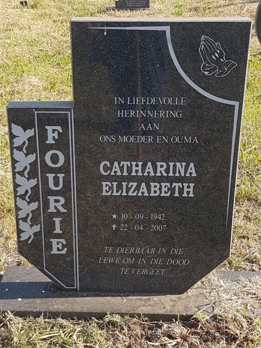 FOURIE Catharina Elizabeth 1942-2007