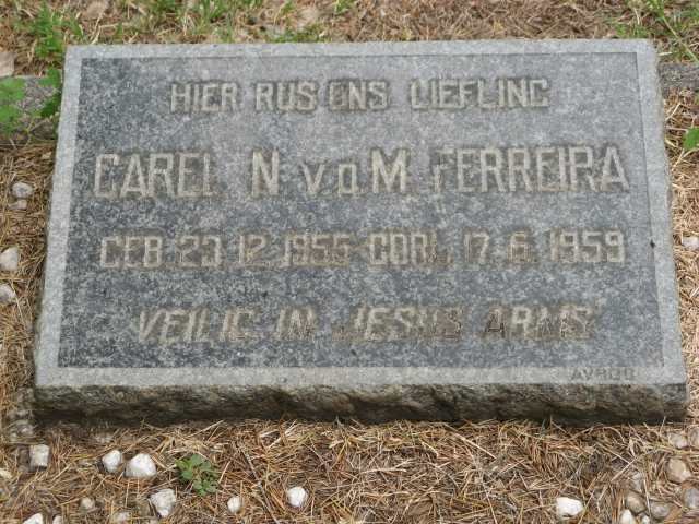 FERREIRA Carel N.v.d.M. 1955-1959
