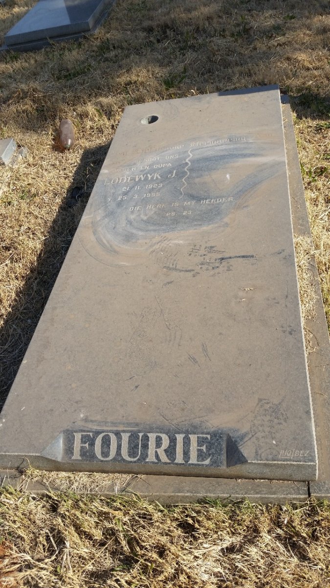 FOURIE Lodewyk J. 1923-1995