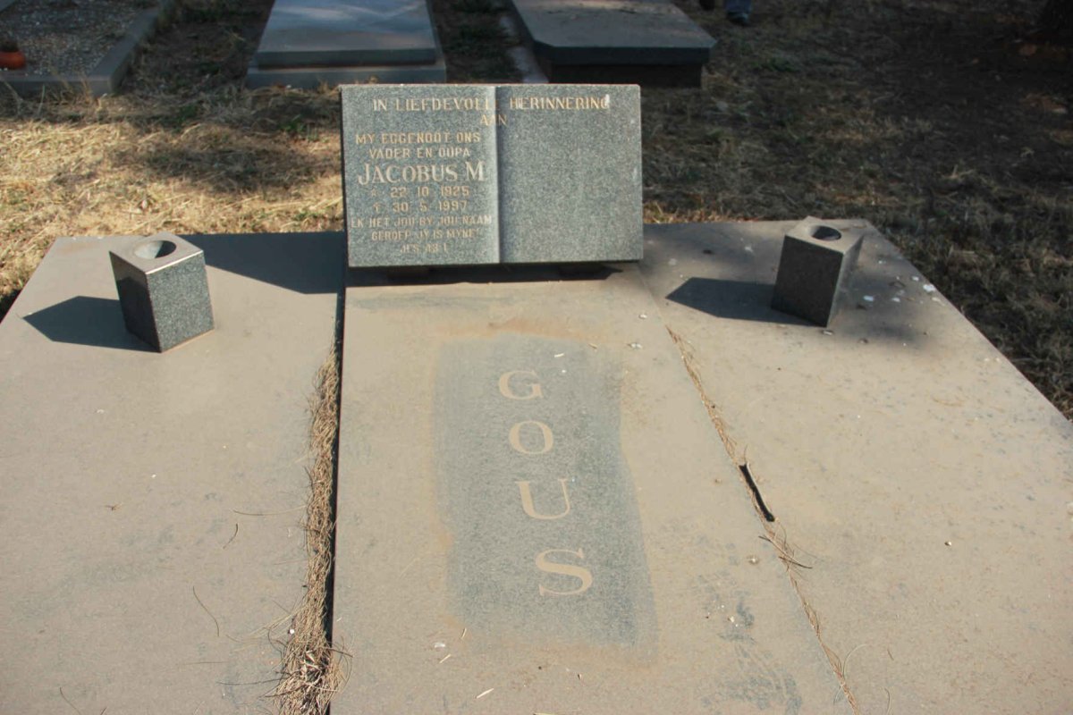 GOUS Jacobus M. 1925-1997