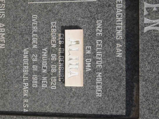 GROEN Jacob 1918-1980 &amp; Alida OLDENBURG 1920-1980
