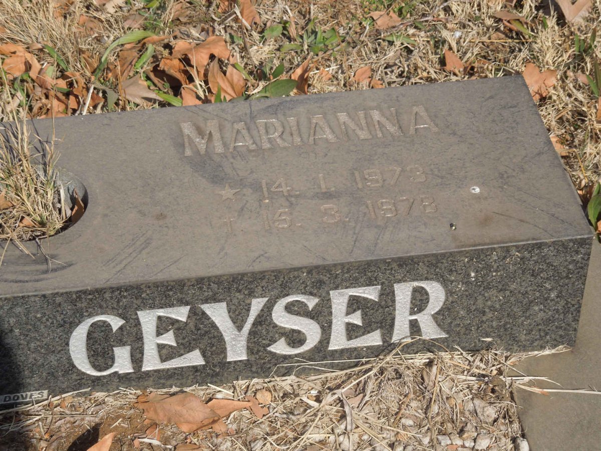 GEYSER Marianna 1973-1978
