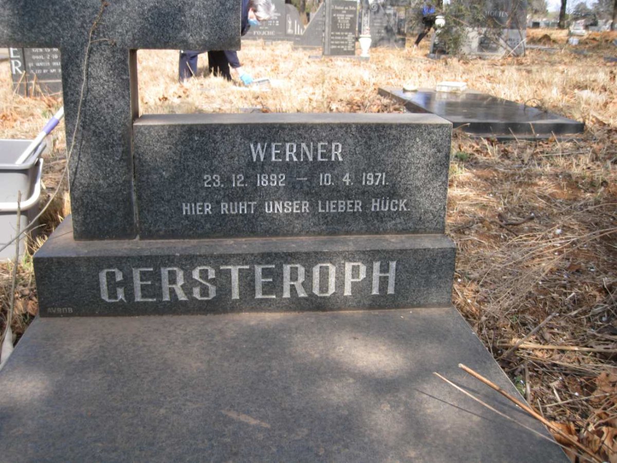 GERSTEROPH Werner 1892-1971