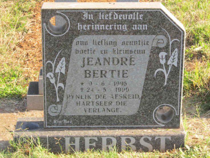 HERBST Jeandré Bertie 1995-1999