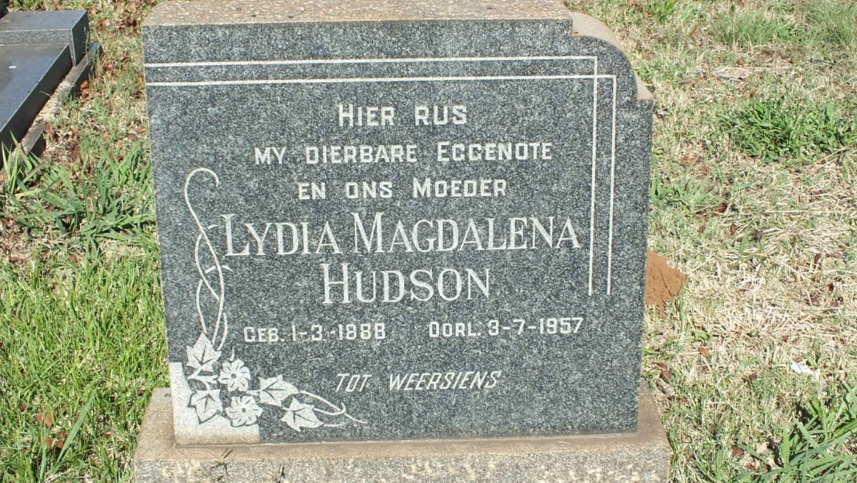 HUDSON Lydia Magdalena 1888-1957