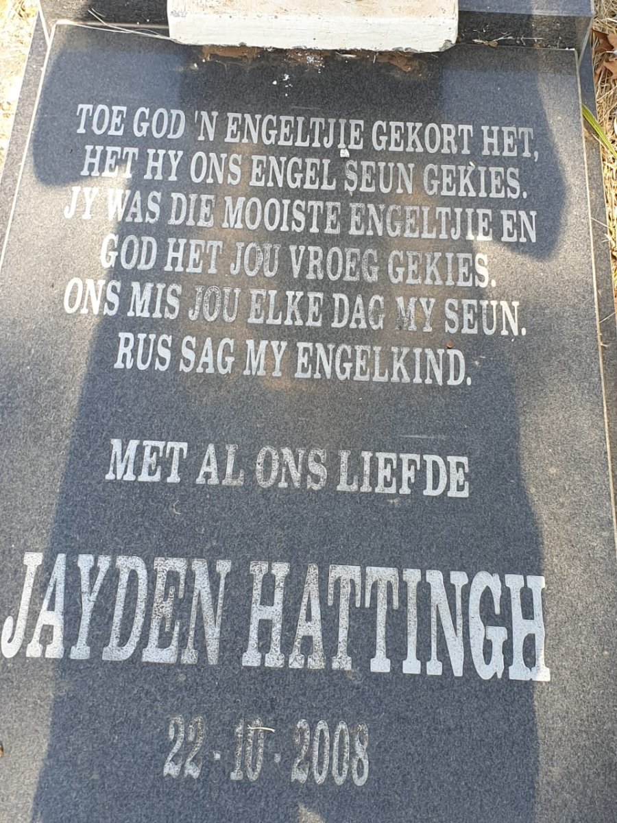 HATTINGH Jayden 2008-2008