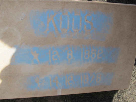 HANEKOM Koos 1952-1978