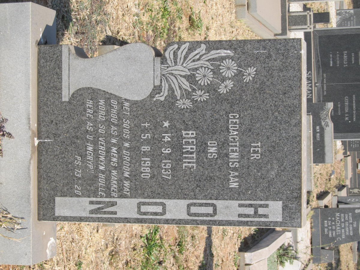 HOON Bertie 1937-1980