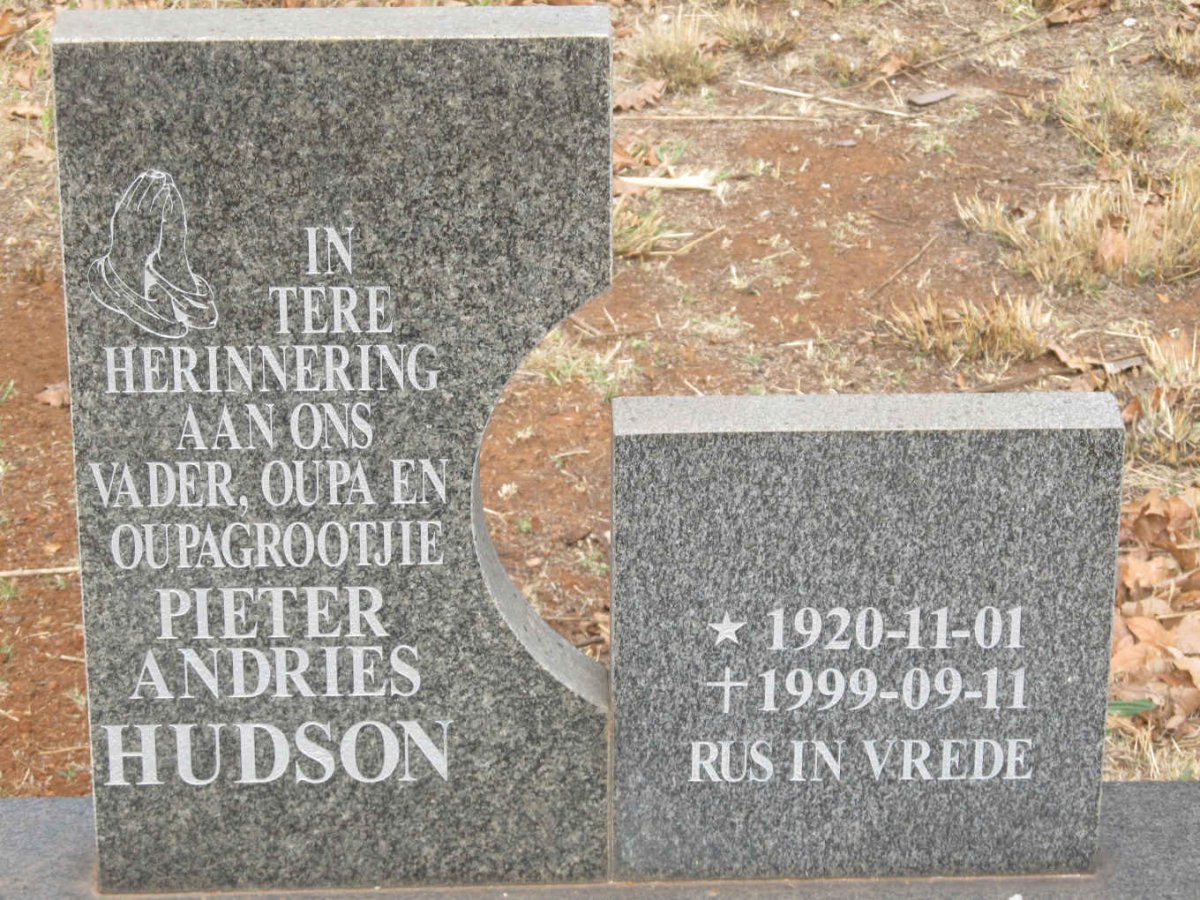 HUDSON Pieter Andries 1920-1999