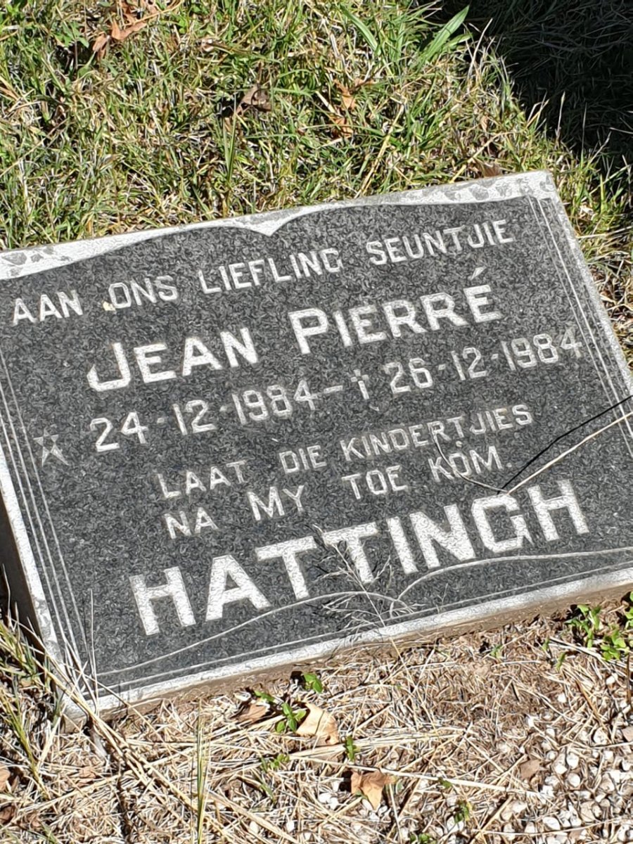 HATTINGH Jean Pierré 1984-1984