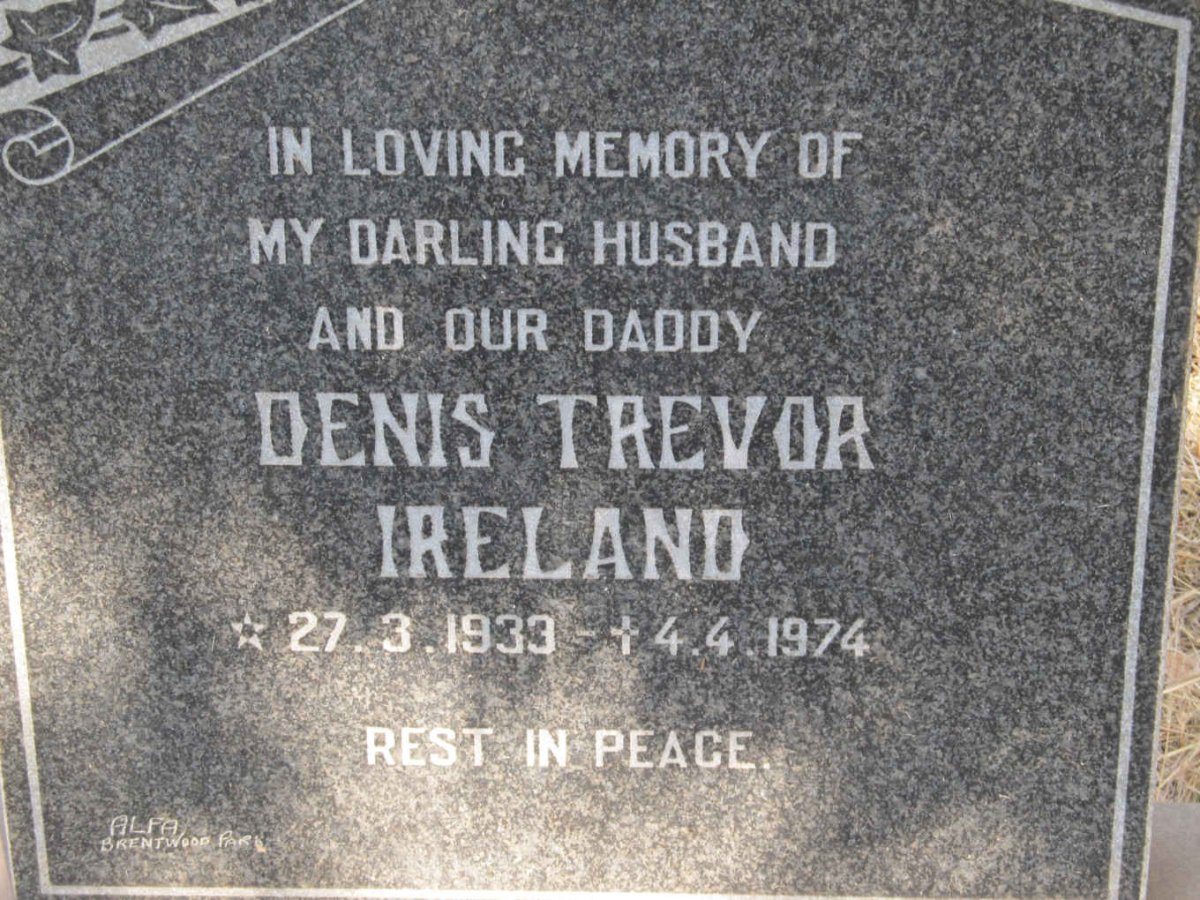 IRELAND Denis Trevor 1933-1974