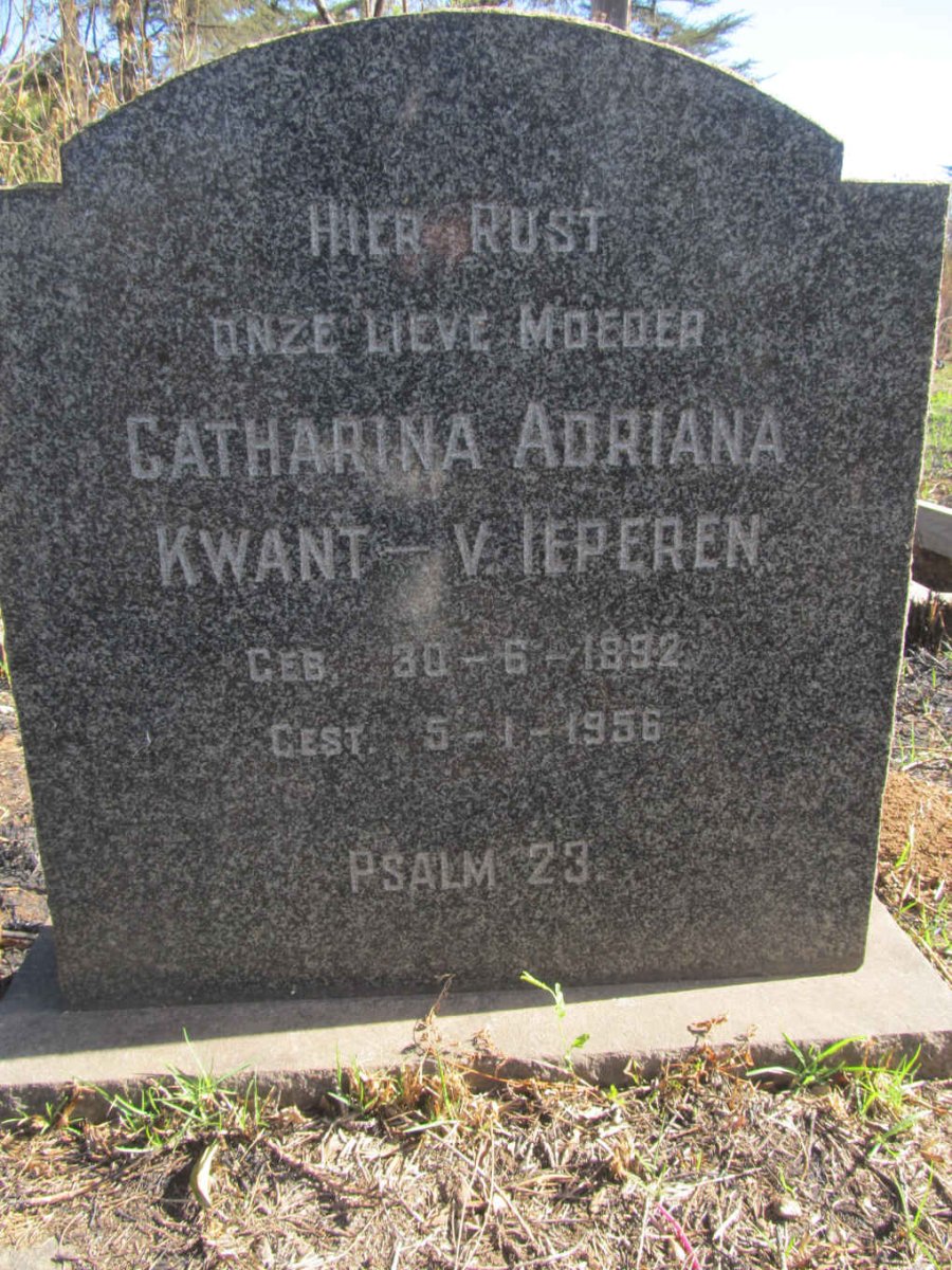 IEPEREN Catharina Adriana, KWANT-V. 1892-1956