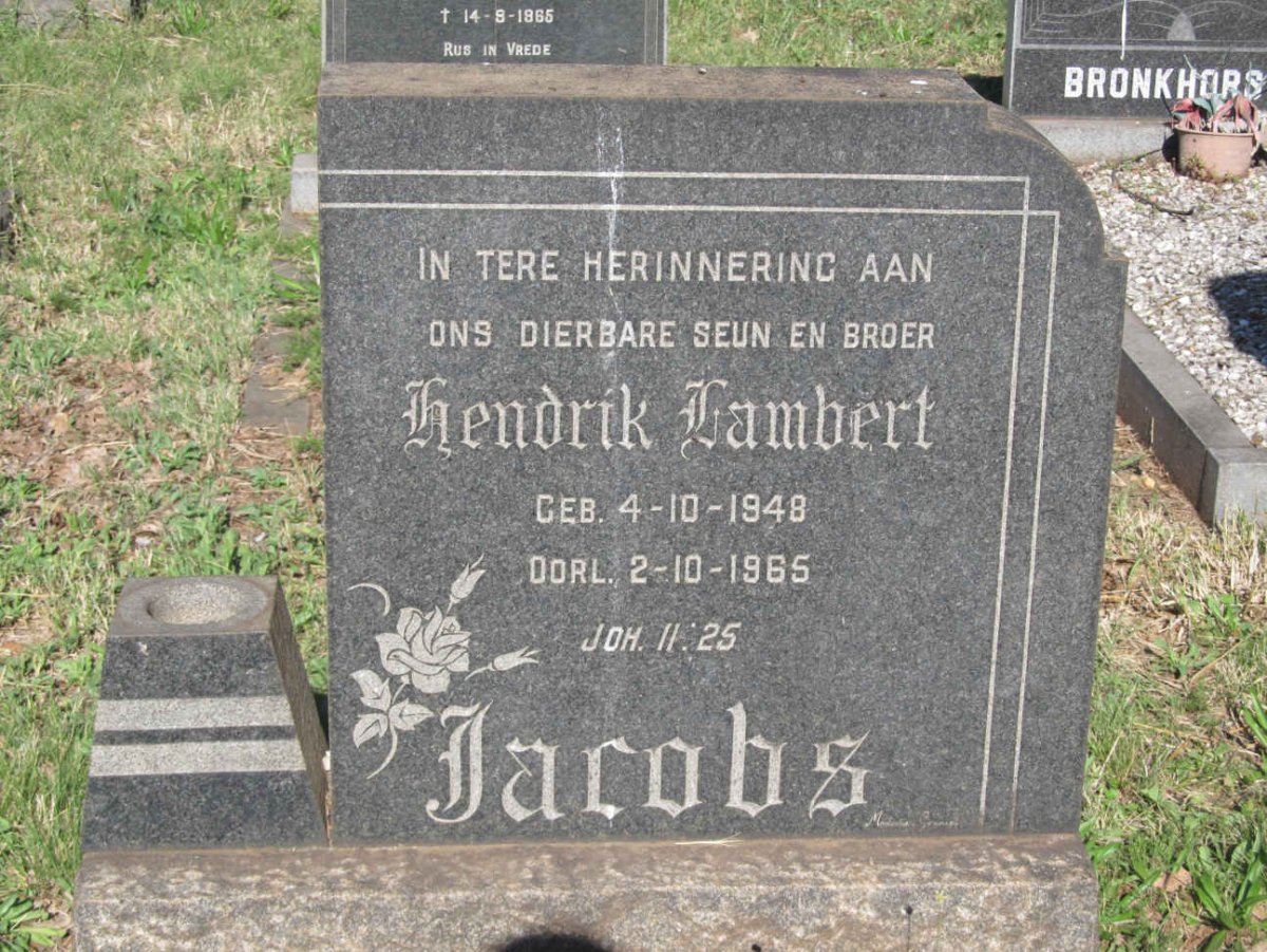 JACOBS Hendrik Lambert 1948-1965