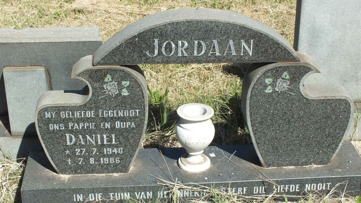 JORDAAN Daniel 1940-1986