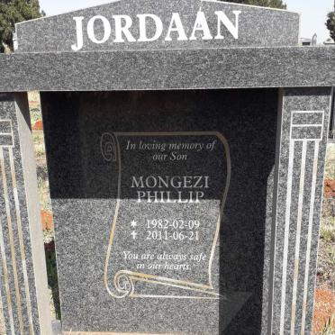 JORDAAN Mongezi Phillip 1982-2011