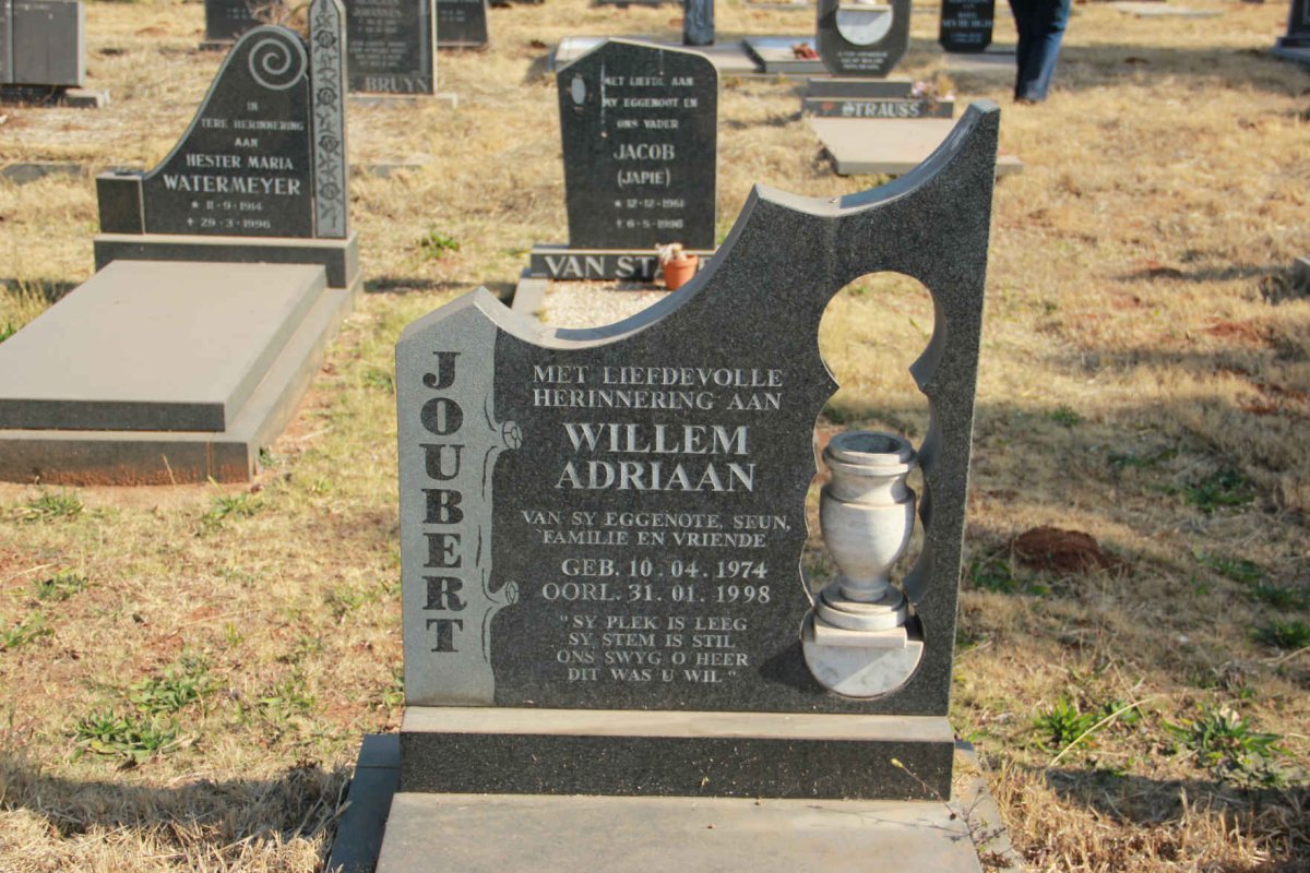 JOUBERT Willem Adriaan 1974-1998
