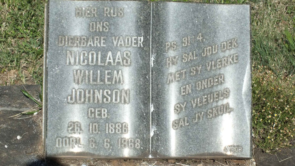JOHNSON Nicolaas Willem 1886-1968