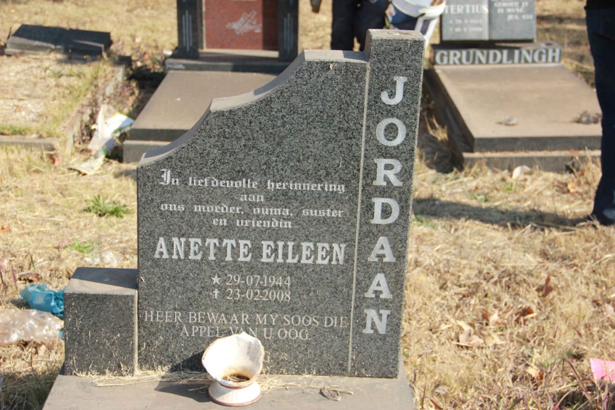 JORDAAN Anette Eileen 1944-2008
