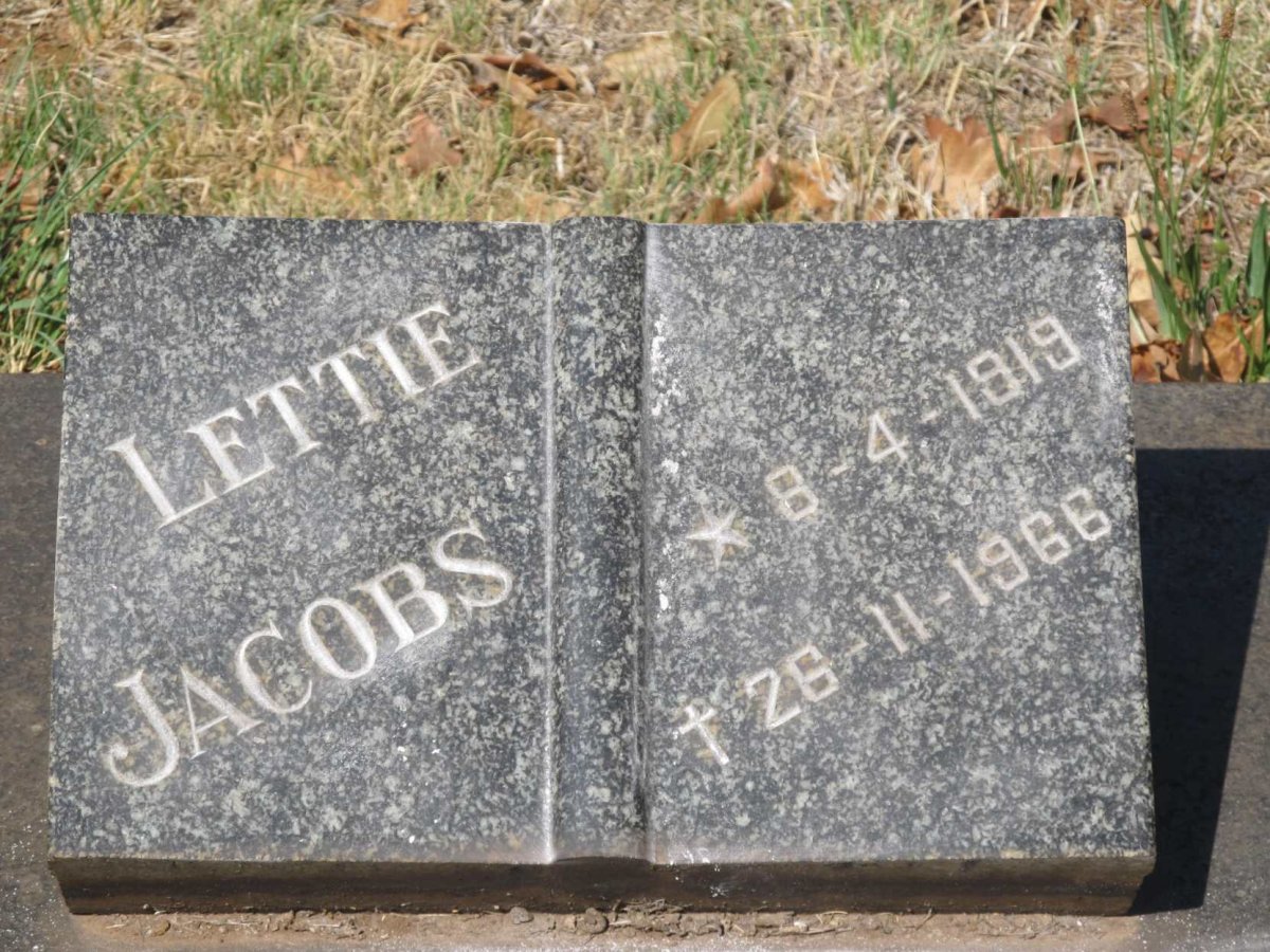 JACOBS Lettie 1919-1966