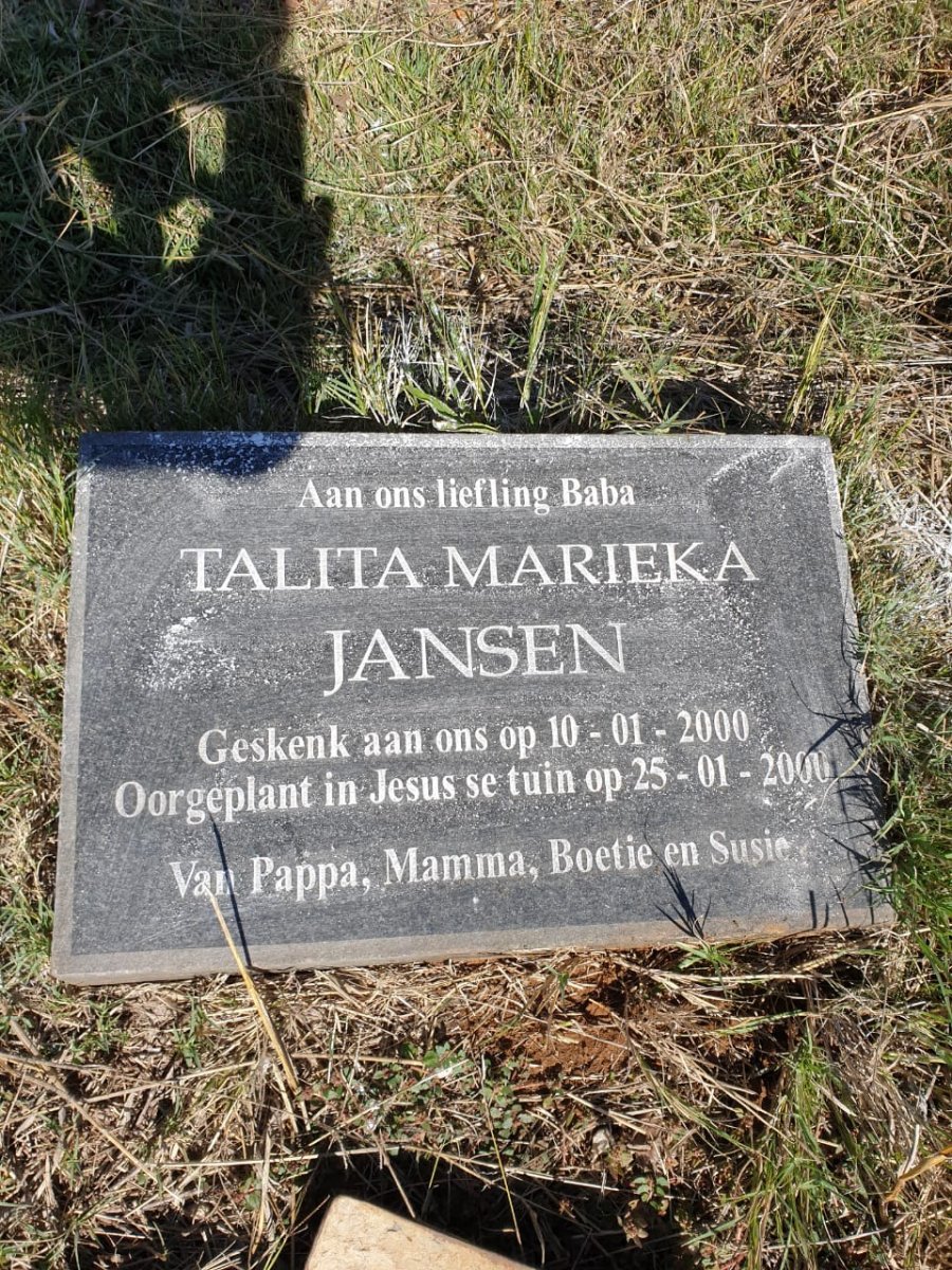 JANSEN Talita Marieka 2000-2000