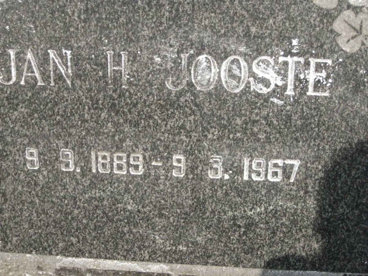 JOOSTE Jan H. 1889-1967