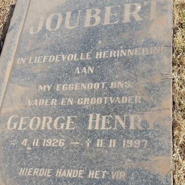 JOUBERT George Henry 1926-1997