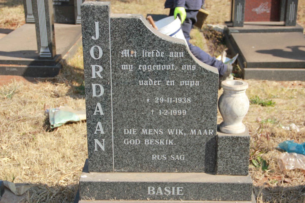 JORDAAN Basie 1938-1999