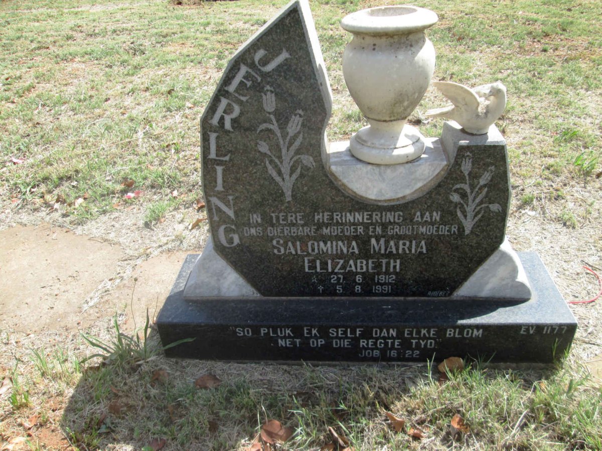 JERLING Salomina Maria Elizabeth 1912-1991