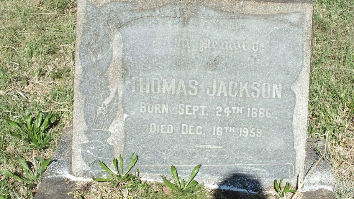 JACKSON Thomas 1886-1959