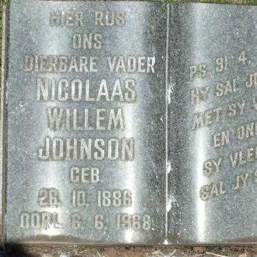JOHNSON Nicolaas Willem 1886-1968