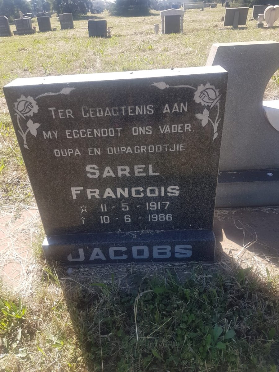 JACOBS Sarel Francois 1917-1986