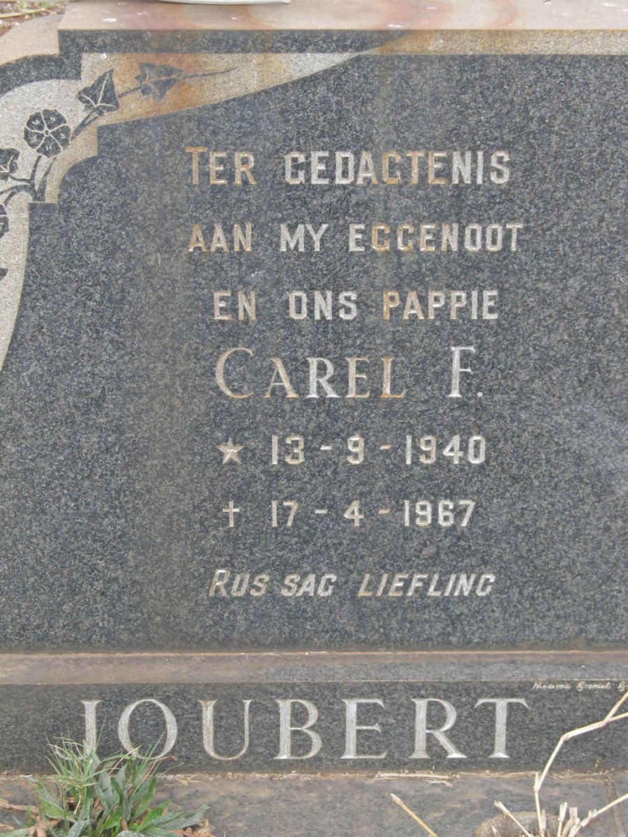 JOUBERT Carel F. 1940-1967