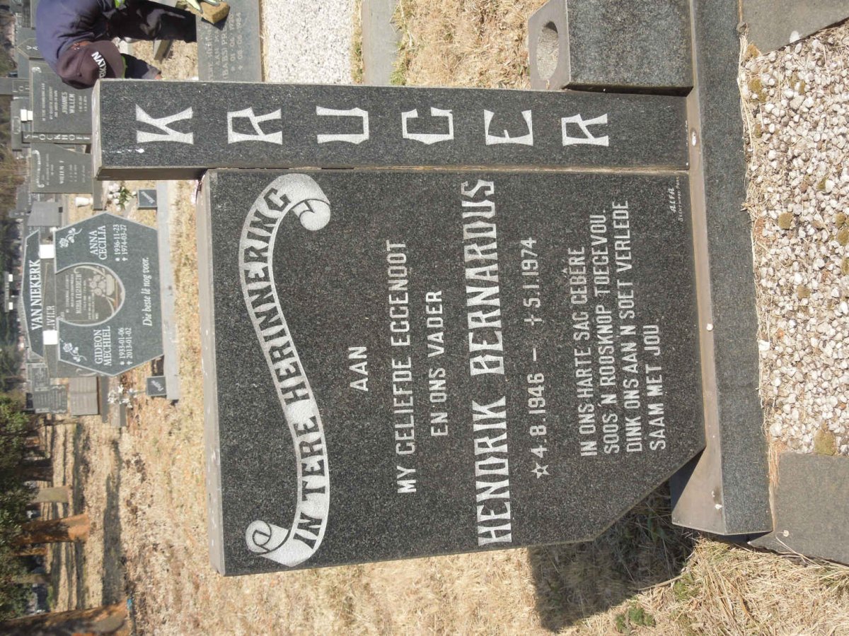 KRUGER Hendrik Bernardus 1946-1974