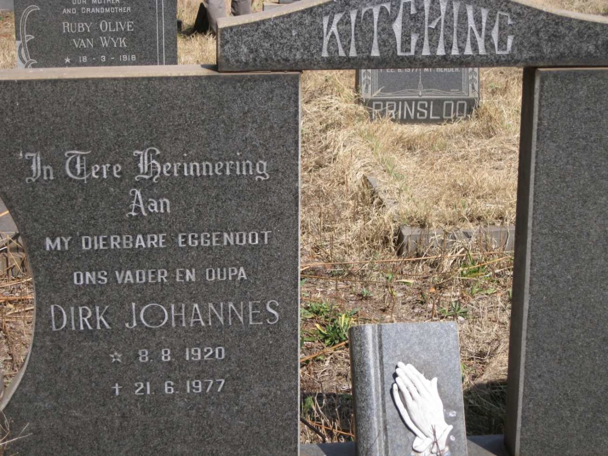 KITCHING Dirk Johannes 1920-1977